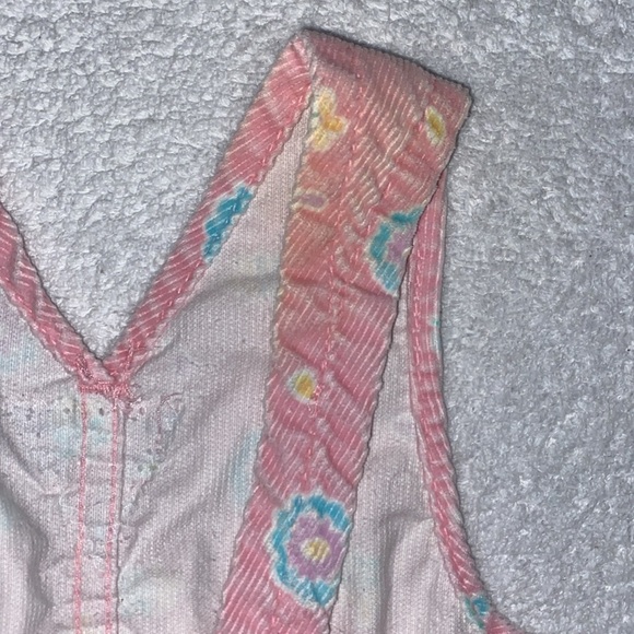 Vintage Oshkosh vestbak corduroy button waist strap overalls 6/9m - Picture 9 of 9